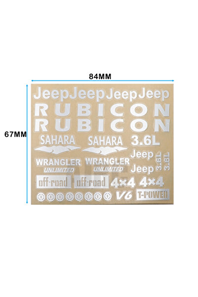 Choice C option Wrangler Stickers For Traxxas Trx4 Defender Bronco Ranger Axial Scx10 D90 D110 Tamiya Cc01