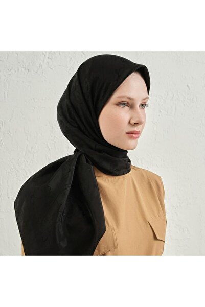 Armine E00Oa0444093 01 Floş Cotton Black Scarf 2