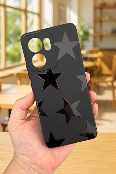 Vip Case OPPO RENO 13 F Uyumlu STAR Silikon Darbe Emici Klasik Korumalı Rubbe...