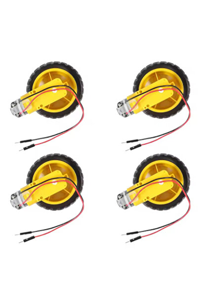 Choice مع كابل 4 مجموعات محرك كهربائي تيار مستمر 3-6 فولت محرك علبة تروس مغنا...