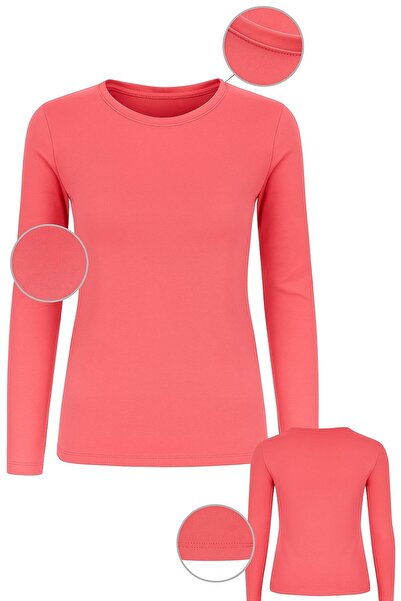 SCZ Kadın Uzun Kollu Basic Body – Mercan