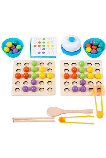 Choice مجموعة واحدة من ألعاب الخرز الخشبية من مونتيسوري للتدريب على المهارات ...