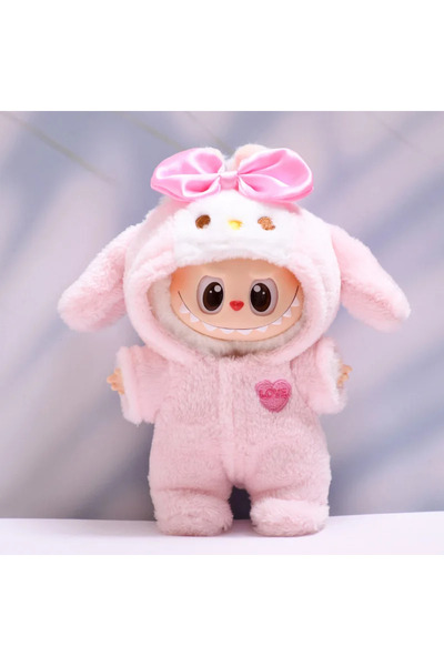 Miniso ملابس دمية لابوبو 01 من نو دول، زي البطريق الصغير، ملابس دمى لابوبو I II المحبوبة، قماش دمية قطيفة 15/17 سم