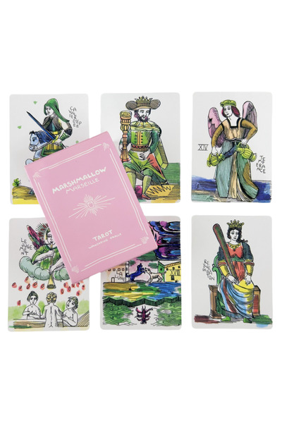 Choice TT266 Marshmallow Marseille Tarot Cards Game Fate Visions Divination Centennial Wisdom Edition Orack