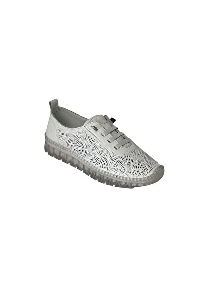 STOKS SHOES STORE Women's Daily Stylish Lightweight Genuine Leather Stitched Rubber Laced Gel Sole Orthopedic Shoes