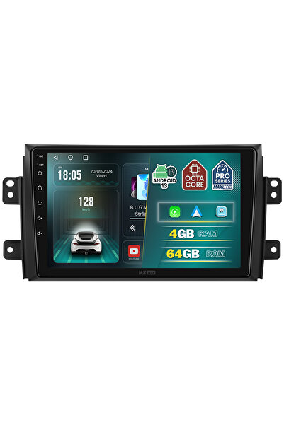 MaxTech Navigatie Suzuki SX4 / Fiat Sedici 2006-2014 dedicata,4 GB Ram 64 GB Rom OctaCore, Carplay & Android
