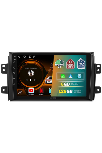 MaxTech Navigatie Suzuki SX4 / Fiat Sedici 2006-2014 dedicata,6 GB Ram 128 GB Rom OctaCore