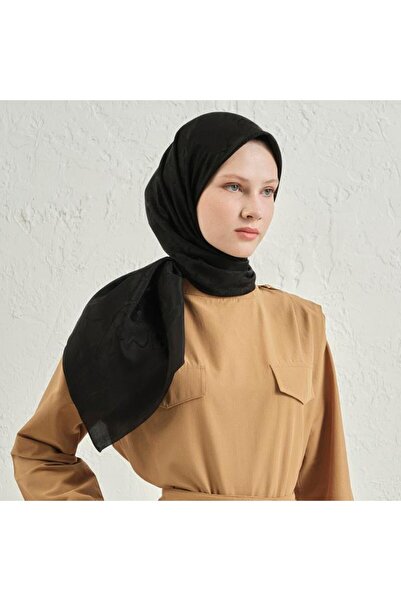 Armine E00Oa0444093 01 Floş Cotton Black Scarf 2