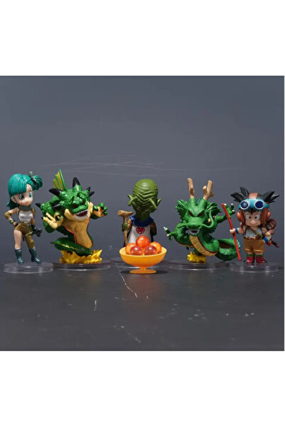 BANDAI no box 8cm Dragon Ball Anime Figure Bulma Porunga Namek Shenron Son Goku Kami 6pcs Action Figurine P