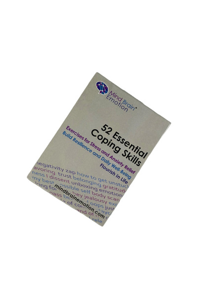 Choice DS46-52 Essential 52 Essential Coping Skills Cards Game Exercises for Stress and Anxiety Relief Flou