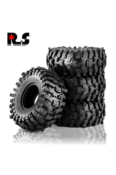 Choice 4pcs 4PCS 1.9" Rubber Voodoo KLR Wheel Tires 118*45mm for 1:10 RC Crawler Axial SCX10 D90 TF2 MST Ta