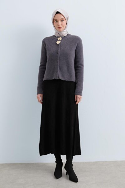 Nihan Bellissimo Angora Hırka Antrasit