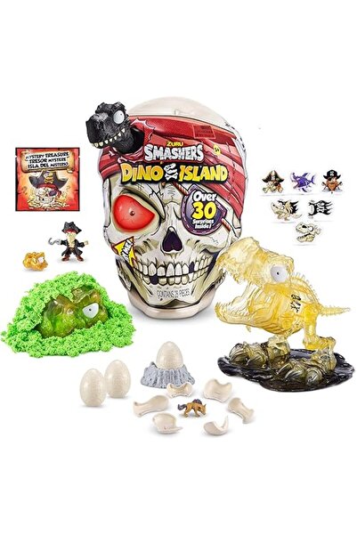 Zuru جمجمة تي ريكس عملاقة من سماشرز دينو آيلاند | أكثر من 30 مفاجأة | لعبة ديناصور مع بيض صغير للأطفال من سن 5 سنوات فما فوق