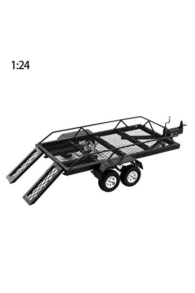 Choice B BDXRC Metal Trailer for 1/18 1/24 RC Car Crawler Axial SCX24 Jeep Gladiator TRX4M