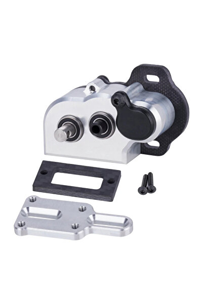 Choice Silver 48Pitch Ultralight Portal Transmission Tiny Gearbox with Slipper Pad for 1/10 LCG Chassis Che