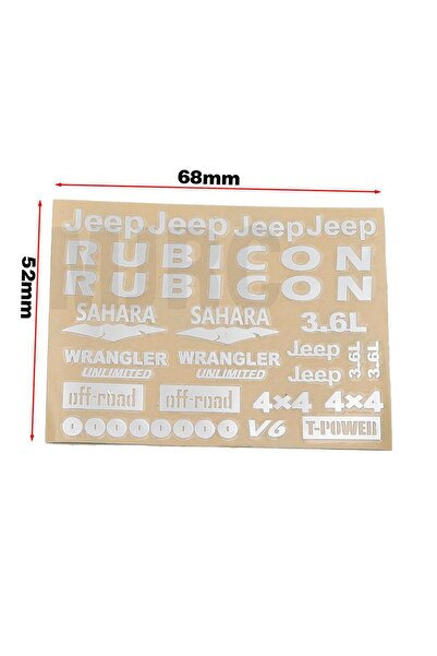 Choice B option Wrangler Stickers For Traxxas Trx4 Defender Bronco Ranger Axial Scx10 D90 D110 Tamiya Cc01