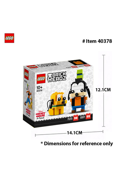 LEGO 40378 40378 جوفي وبلوتو، سيحب هواة جمع LEGO® BrickHead لعبة جوفي وبلوتو، التي تضم 2