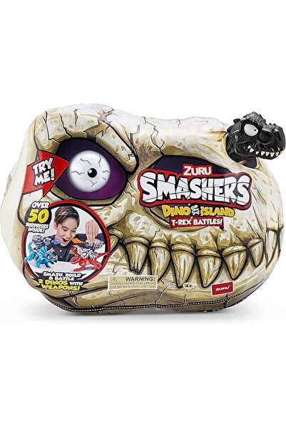 Zuru معارك تي ريكس في جزيرة الديناصورات من سماشرز | أكثر من ٥٠ مفاجأة | لعبة ديناصور مع سلايم ومقتنيات