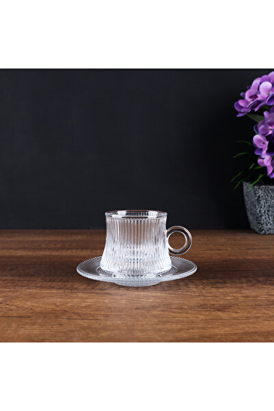 Lüks Sepeti Luxury Linar Set - 12 Piece Tea Set 140 ml Catering Presentation Set Wonderful Tea Set