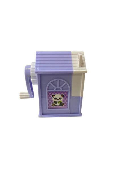 tüftürük House Shaped Handheld Pencil Sharpener Purple 6 X 8 cm