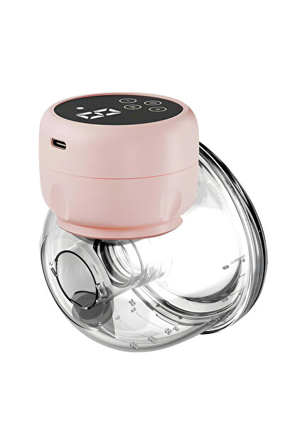 Choice مضخة ثدي كهربائية مدمجة أوتوماتيكية بالكامل محمولة، قطعة واحدة باللون الوردي، قابلة للارتداء بدون استخدام اليدين