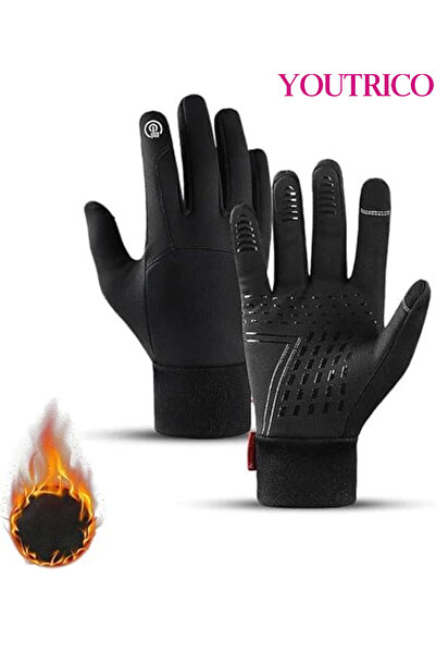 Youtrico قفازات شتوية مقاومة لجميع الأحوال الجوية - متوافقة مع شاشات اللمس، دافئة للجري وركوب الدراجات والقيادة