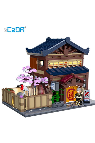 Choice بدون الصندوق الأصلي، متجر Cada Japanese Sushi HouseBricks LED، مبنى منزل الكعكة اليابانية المطهوة على البخار، Bl