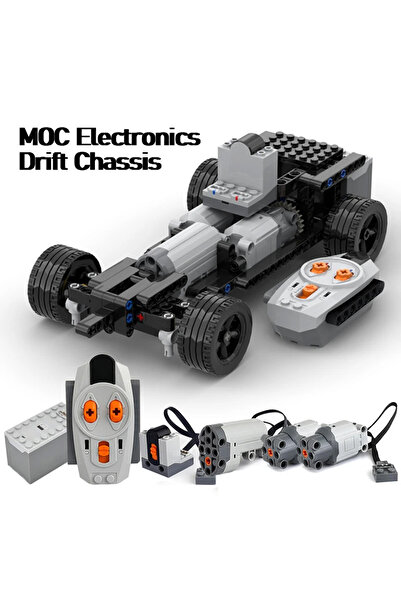Choice QR Code PDF Guide Whole Set MOC Electronics Drift Chassis Double Motors Rear Wheel Drive Technical C