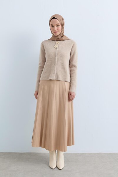 Nihan Bellissimo Angora Hırka Bej