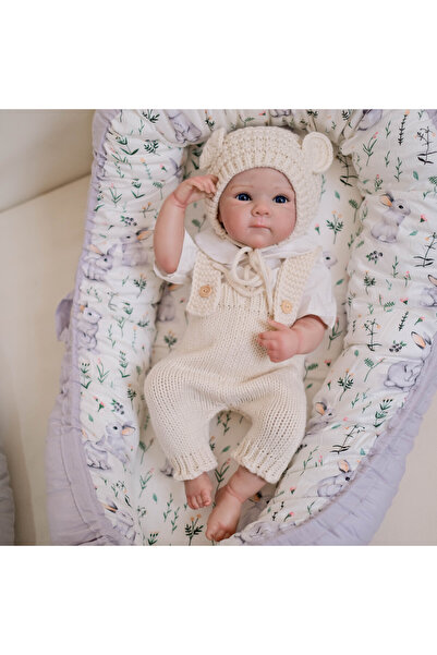 Choice دمية طفل حديث الولادة من الفينيل بالكامل من ريبورن، مقاس 48 سم، مصنوعة من مادة إن بي كيه بيضاء، مقاس 19 بوصة، تشبه دمية طفل حديث الولادة الحقيقية، تفاصيل يدوية