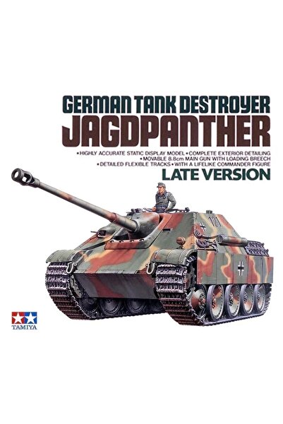 Choice مجموعة نموذج لعبة بلاستيكية DIY مدمرة الدبابة الألمانية Jagdpanther 1/35 TAMIYA 35203 إنتاج متأخر...