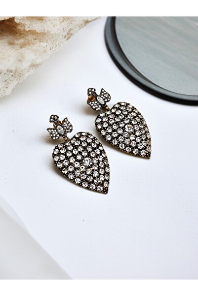 FAYRA ACCESSORIES Swallow and Heart Figured Earrings
