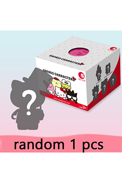 Choice random 1pcs Sanrio Hello Kitty Twisted Egg Kuromi My Melody Doll Handmade Model Ornament Children's