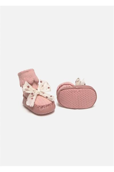 MAYORAL Baby Girl Bowknot Socks Booties Shoes Powder 9924