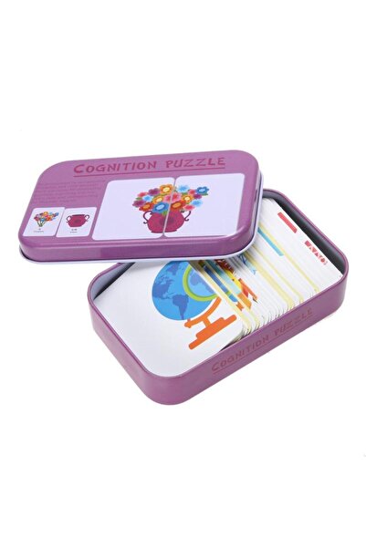 choice2 الضروريات اليومية ألعاب ألغاز الإدراك للأطفال الصغار صندوق حديدي بطاق...