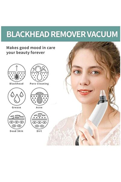 COOYA Electric Black Head Pimple Vacuum Removal Tool with Hot Compress USB Rechargeable Acne Comedone
