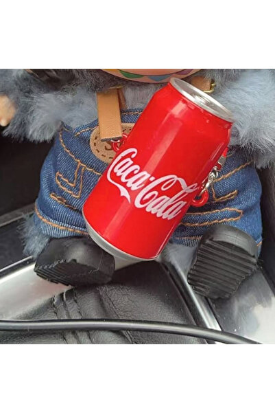 Choice دمية أخرى من القطيفة مع إكسسوارات - قلادة صغيرة على شكل علبة كولا - إكسسوارات قلادة لابوبو كولا