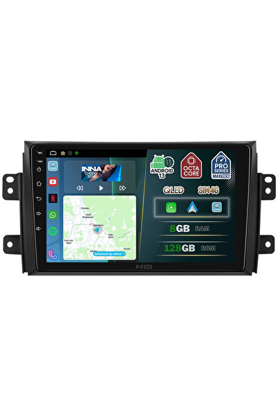 MaxTech Navigatie Suzuki SX4 / Fiat Sedici 2006-2014 dedicata, 8 GB Ram 128 GB Rom OctaCore, Carplay
