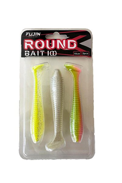 Fujin Round Bait 100mm Silikon Balık Mix. 3 Adet