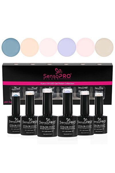 SensoPRO Milano Set de 6 oje semipermanente 10ml SensoPRO Milano, Bride Smile