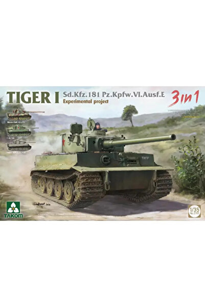 Choice TAKOM 2192 مقياس 1/35 Sd.Kfz181 Pz.Kpfw.VI Ausf.E Tiger I مشروع تجريبي 3 في 1 تجميع ...