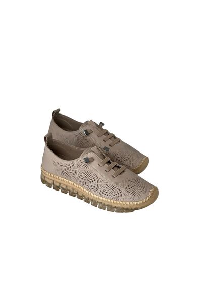 STOKS SHOES STORE Women's Daily Stylish Lightweight Genuine Leather Stitched Rubber Laced Gel Sole Orthopedic Shoes