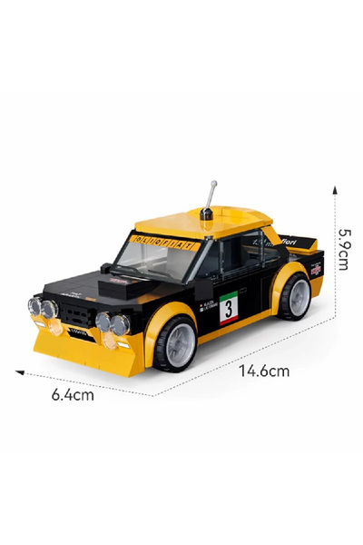 Choice مع صندوق فني MOC 131 سيارة سباق أبارث 1:24 مجموعة نموذج سيارة، 254 قطعة من مكعبات بناء السيارات