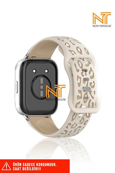 Nezih Case Samsung Galaxy Fit 3 Uyumlu A+ Kalite Leopar Desenli Silikon Kordon