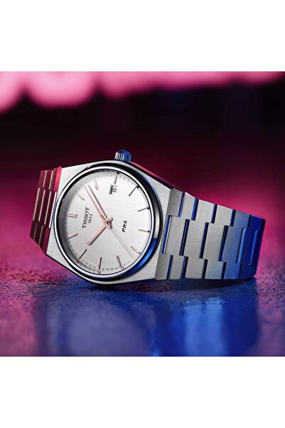 TISSOT PRX 40mm Quartz White Dial Stainless Steel Men's Watch T137.410.11.031.00