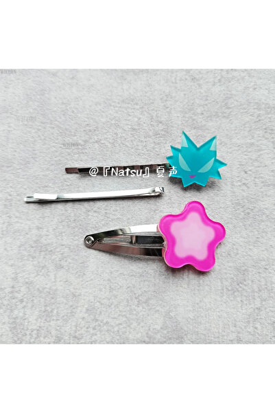 Miniso 3 قطع من مشبك شعر Alien Stage Ivan R6 Cosplay Prop Cute Kawaii Prop He...