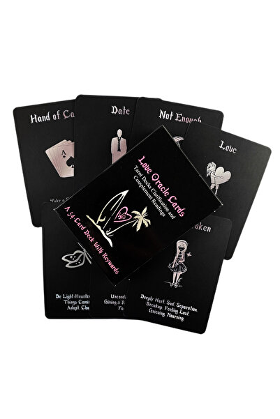 Choice TT68 Black Island Time Love Oracle Cards Divination Deck English Vision Edition Tarot Board Playing