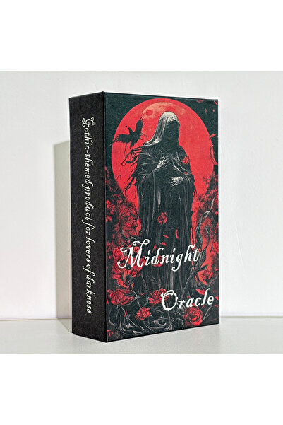 Choice A638 50PCS Gothic Dark Fantasy Oracle Cards with Guidebook | Midnight Oracle Deck for Introspection,