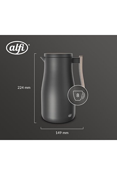 ALSAIF ALFI Insulated Coffee Carafe, Stainless Steel Vacuum Flask for Coffee & Other Hot Beverages, 1 Liter