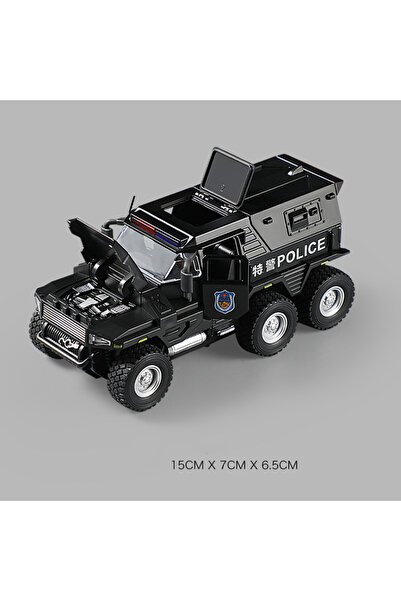 Choice سيارة دفع رباعي بمقياس 1:32، شاحنة شرطة مدينة SWAT، نموذج مصبوب، تشغيل...